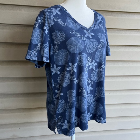 •Icantoo• 100% Cotton Seashell Top Size - Size 2XL - Picture 4 of 7